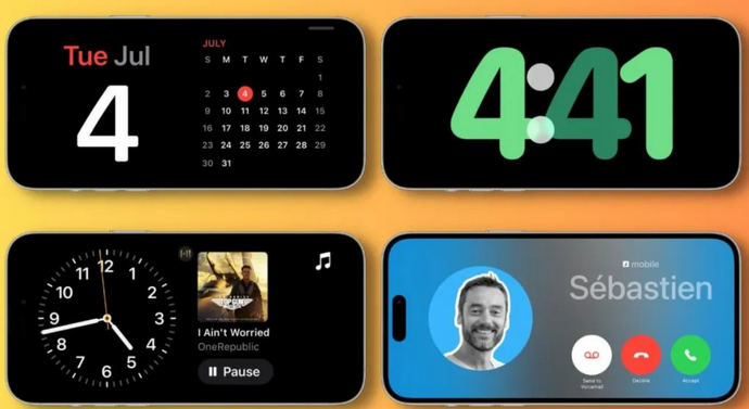 高邑苹果手机维修分享iOS17横屏充电待机显示有什么好处 
