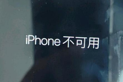 高邑苹果服务网点分享锁屏界面显示“iPhone 不可用”如何解决 