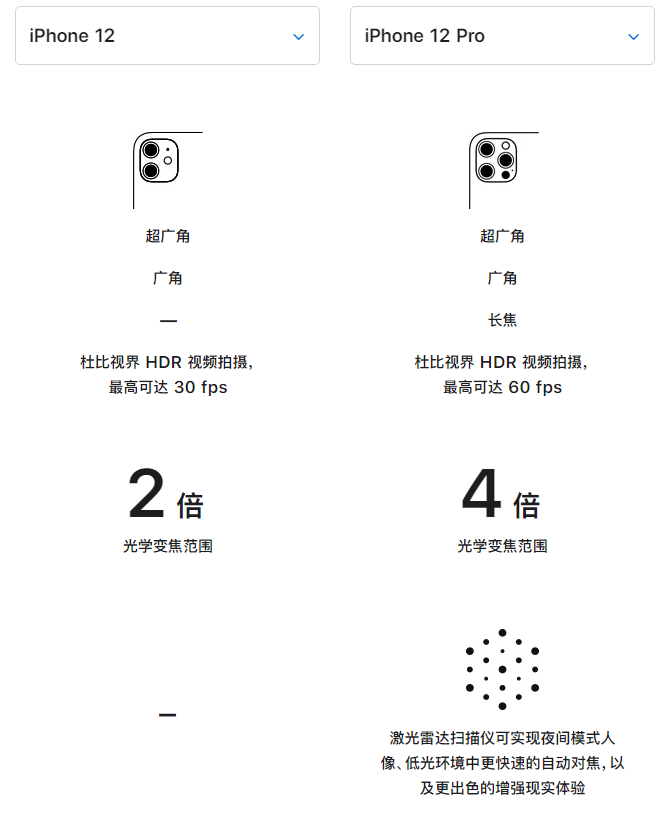 高邑苹果手机维修分享苹果 iPhone 12 与 iPhone 12 Pro 选哪款 